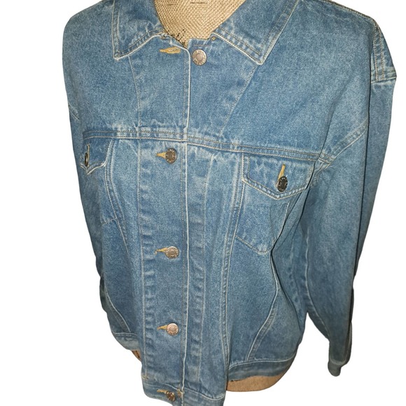 MICKEY & Co-Mickey Mouse AMERICA Denim Jacket sz Large Unisex - Picture 10 of 10